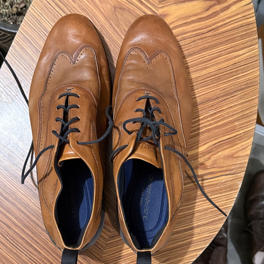 Cole Haan 3ZeroGrand Brown Leather Men's Dress Shoes